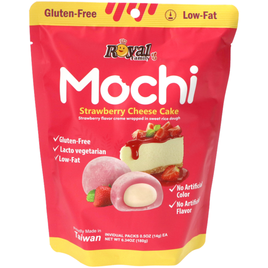 Royal Family Strawberry Cheesecake Flavour Mochi (Taiwan) - 6.34oz (180g)