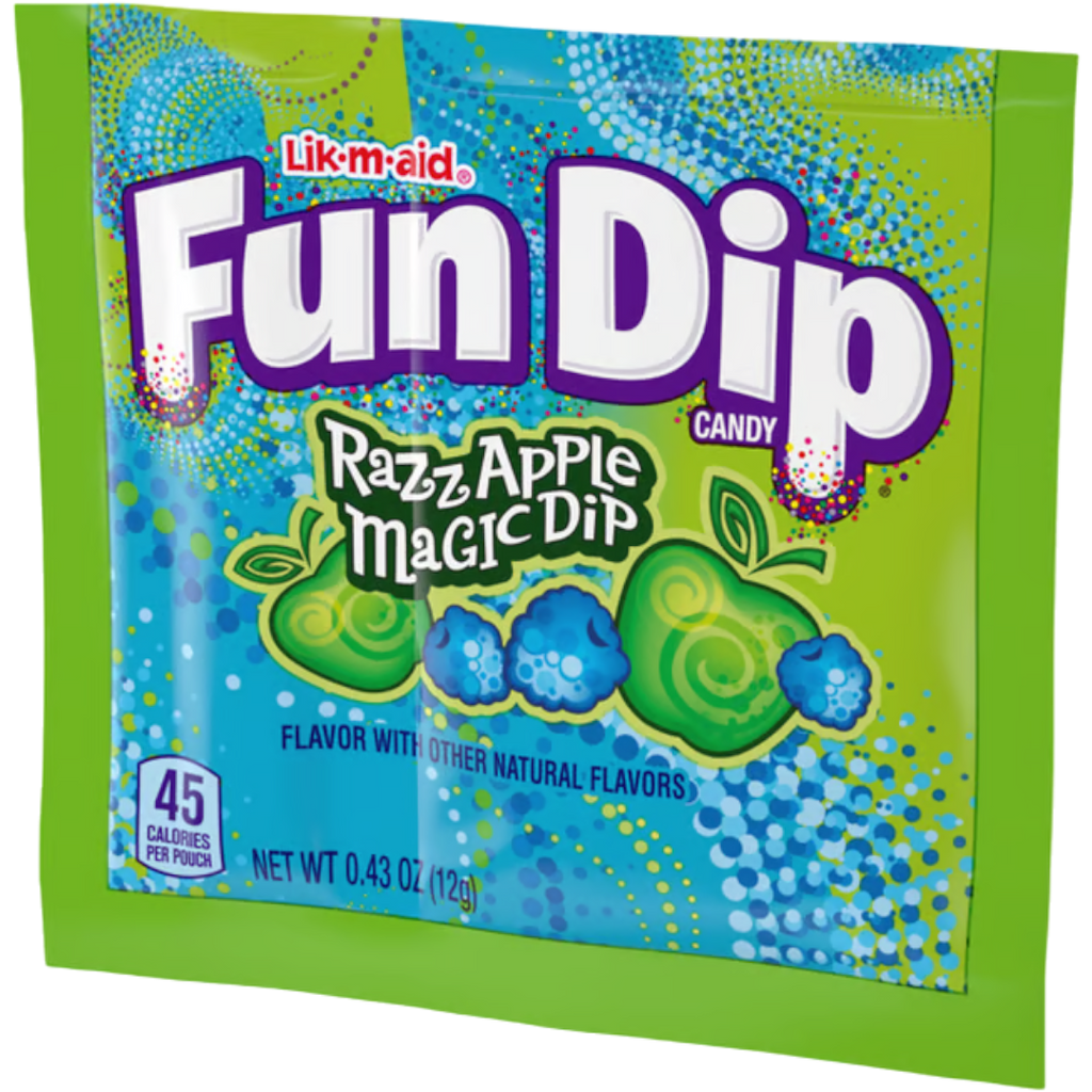 Wonka Fun Dip Lik-M-Aid Razz Apple Magic Dip - 0.43oz (12g)