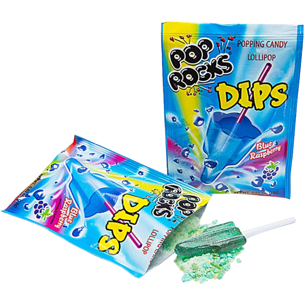 Pop Rocks Dips Sour Blue Raspberry - 0.63oz (18g)