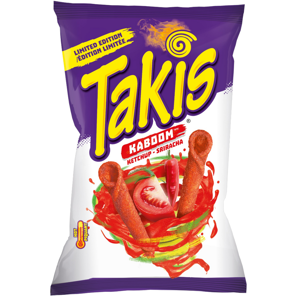 Takis Kaboom Ketchup & Hot Sriracha Share Bag - 9.9oz (280g) | Poppin Candy