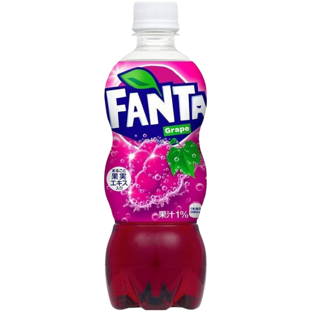 Fanta Japanese Purple Grape Bottle (Japan) - 16.9fl.oz (500ml)