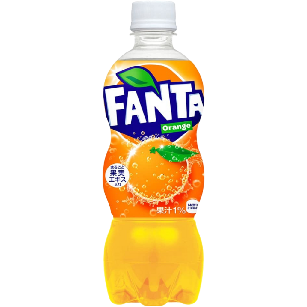 Fanta Japanese Orange Bottle (Japan) - 16.9fl.oz (500ml)