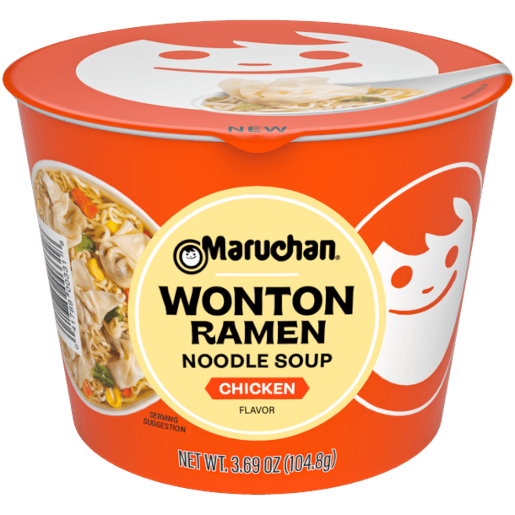 Maruchan Chicken Wonton Ramen Noodle Soup Bowl - 3.69oz (104.8g)