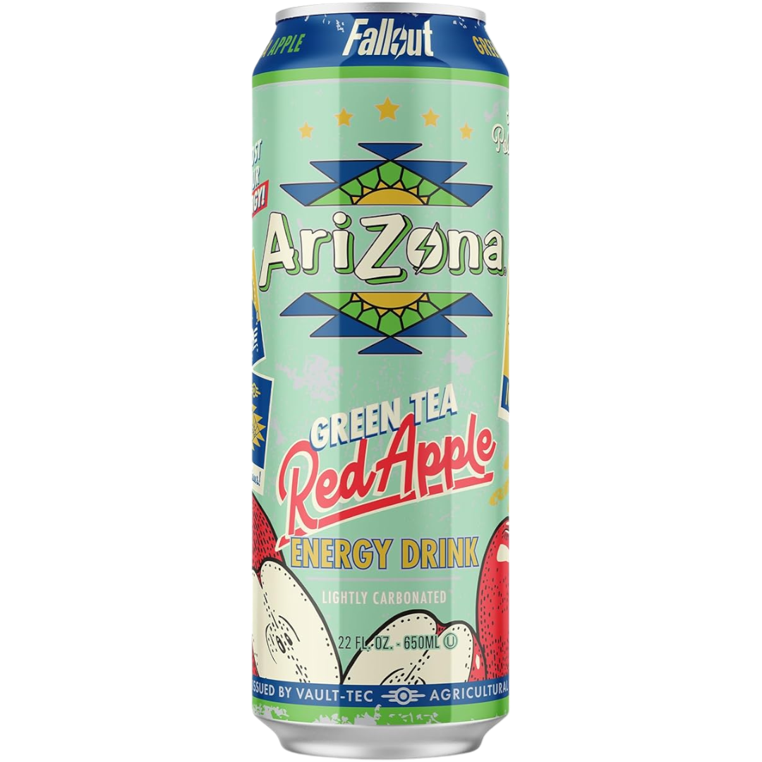 Arizona X Fallout Red Apple Green Tea Energy Drink - 22fl.oz (650ml ...
