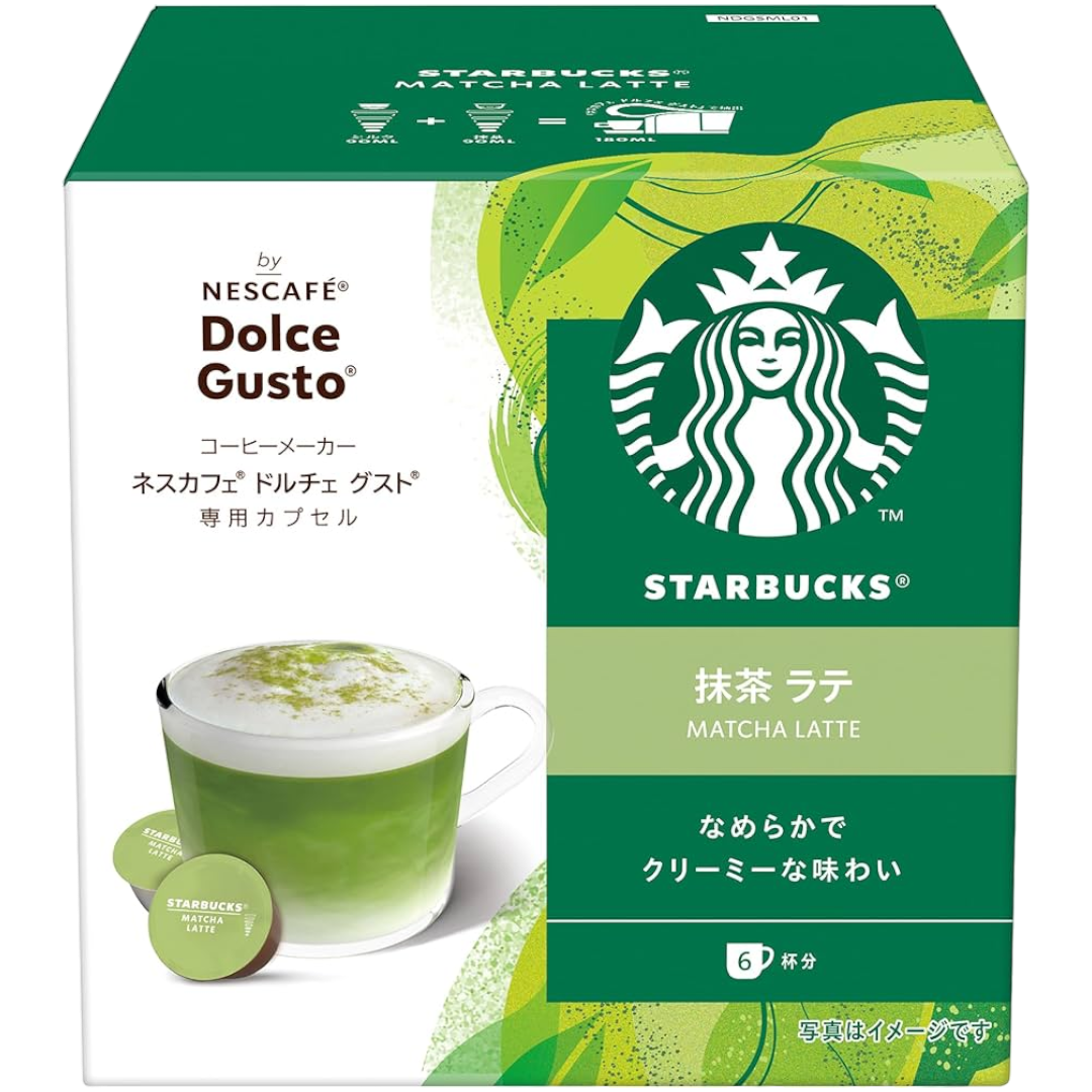 Starbucks Matcha Latte Nescafe Dolce Gusto Pods - Box Of 12 Pods