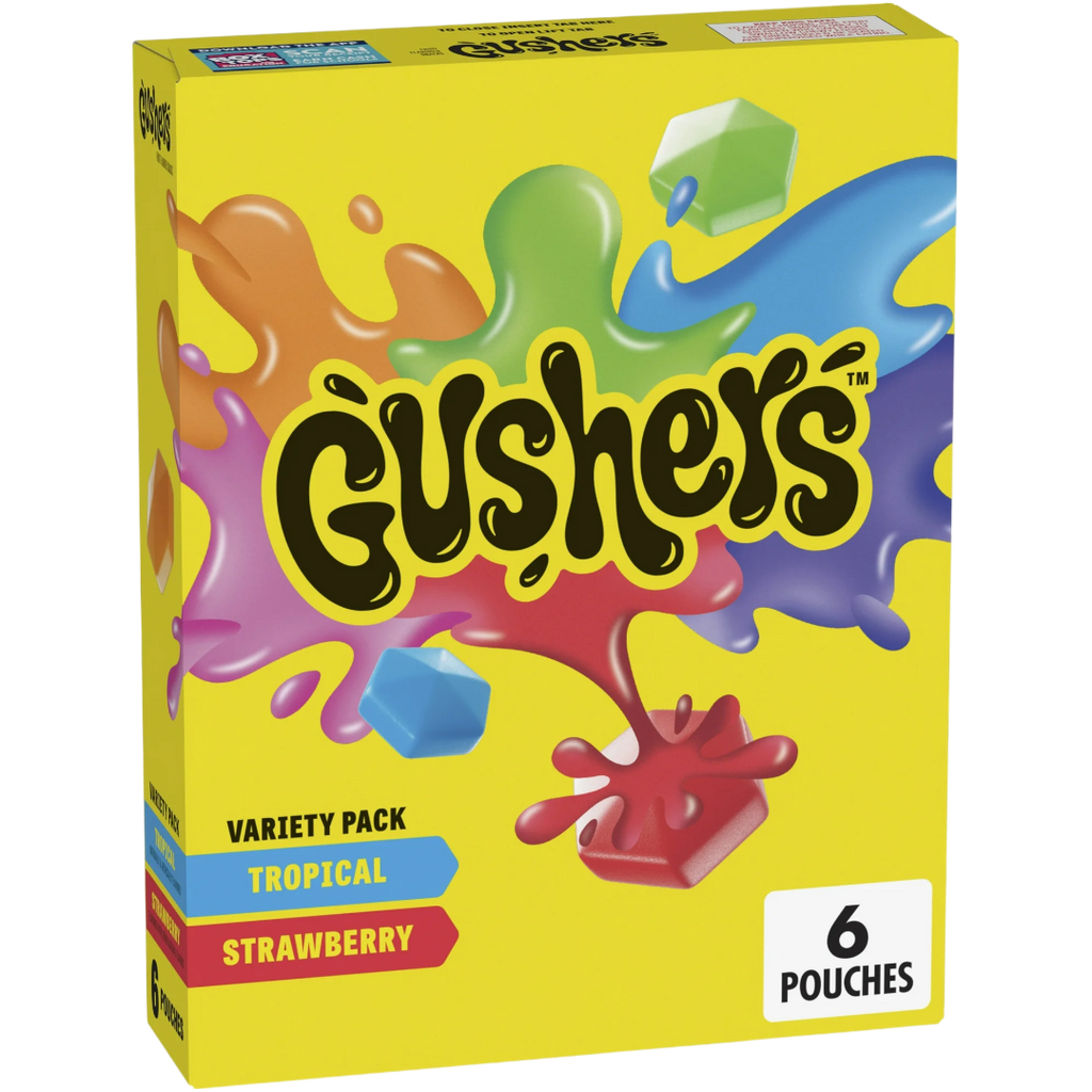 Fruit Gushers Variety Pack (Tropical & Strawberry) Flavours Share Box ...