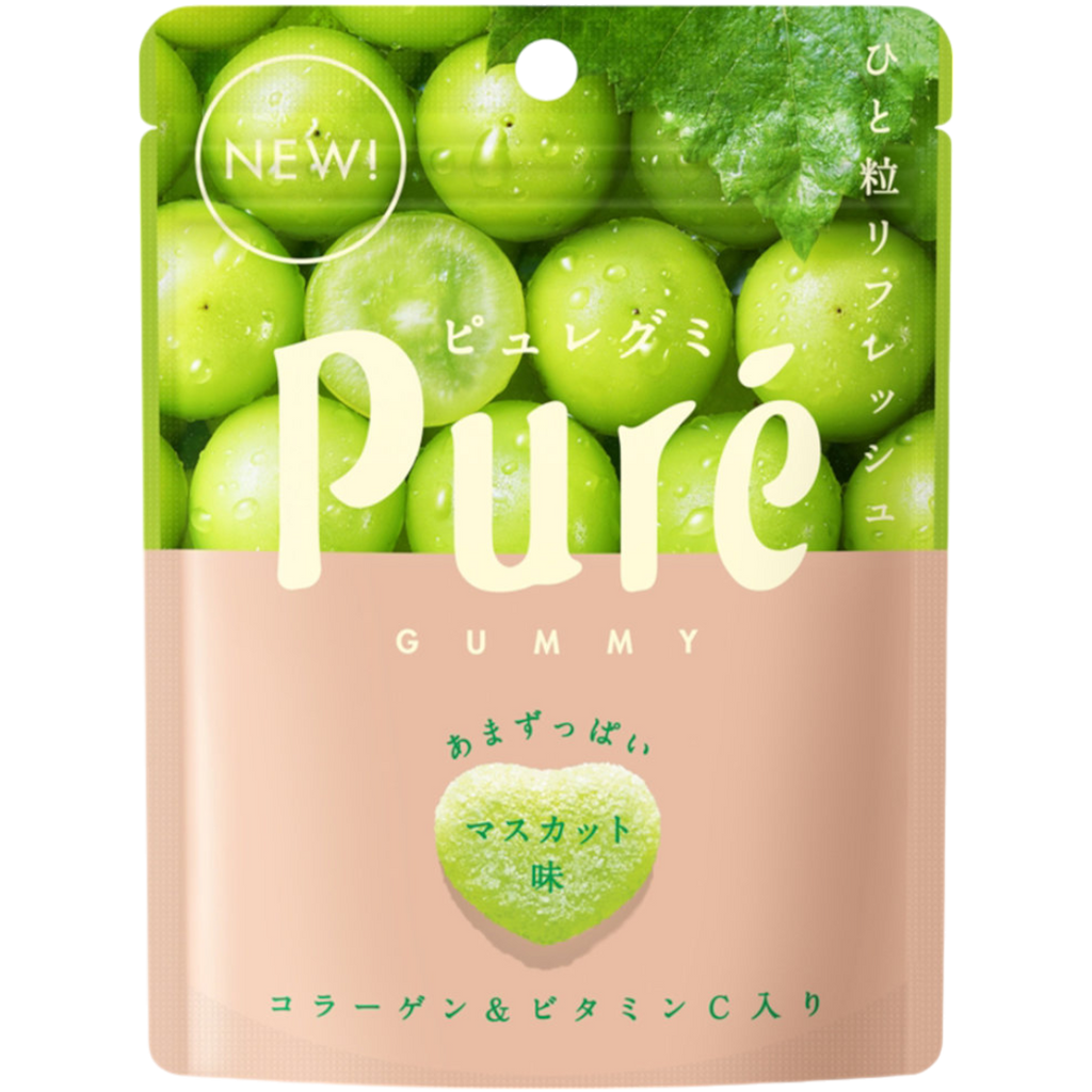 Kanro Pure Muscat Grape Fizzy Candy (Japan) - 1.98oz (56g)