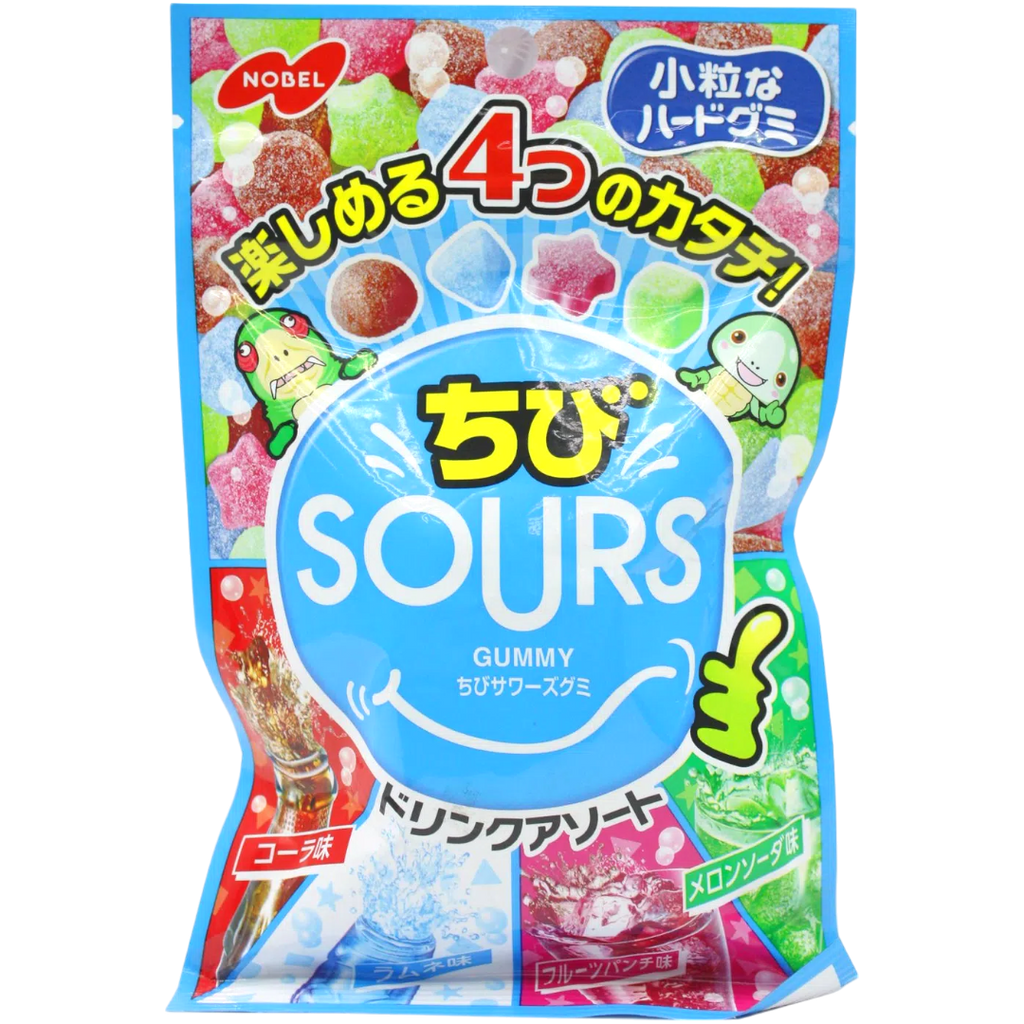 Nobel Japanese Soda Flavoured Sour Gummies (Japan) - 2.82oz (80g)