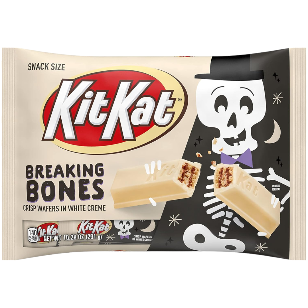 Kit Kit Breaking Bones White Creme Flavour Share Bag (Halloween Limited Edition) - 10.29oz (291g)