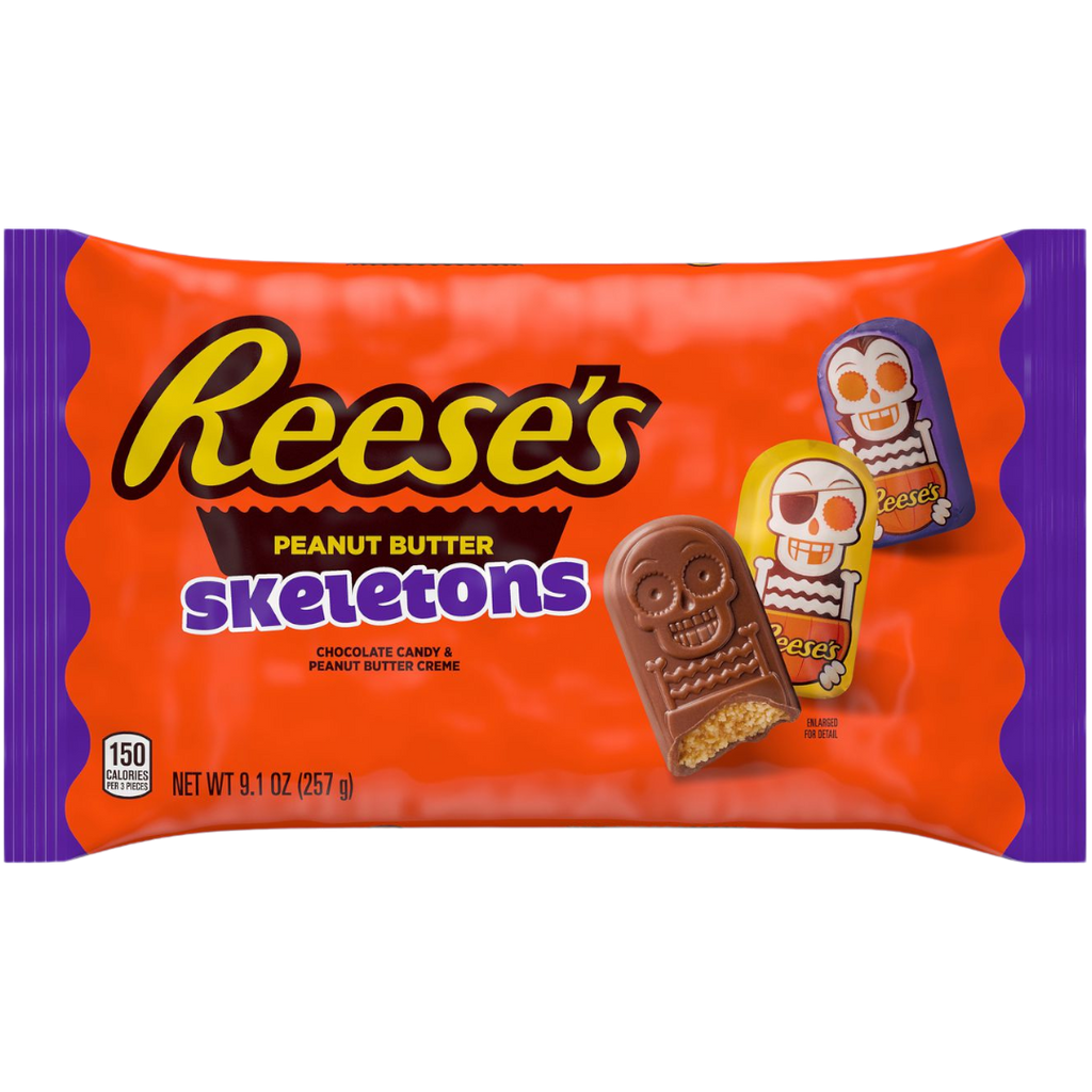 Reese's Peanut Butter Skeletons Share Bag (Halloween Limited Edition) - 9.1oz (257g)