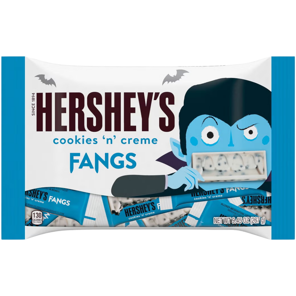 Hershey's Cookies 'N' Creme Fangs Share Bag (Halloween Limited Edition) - 9.45oz (267g)