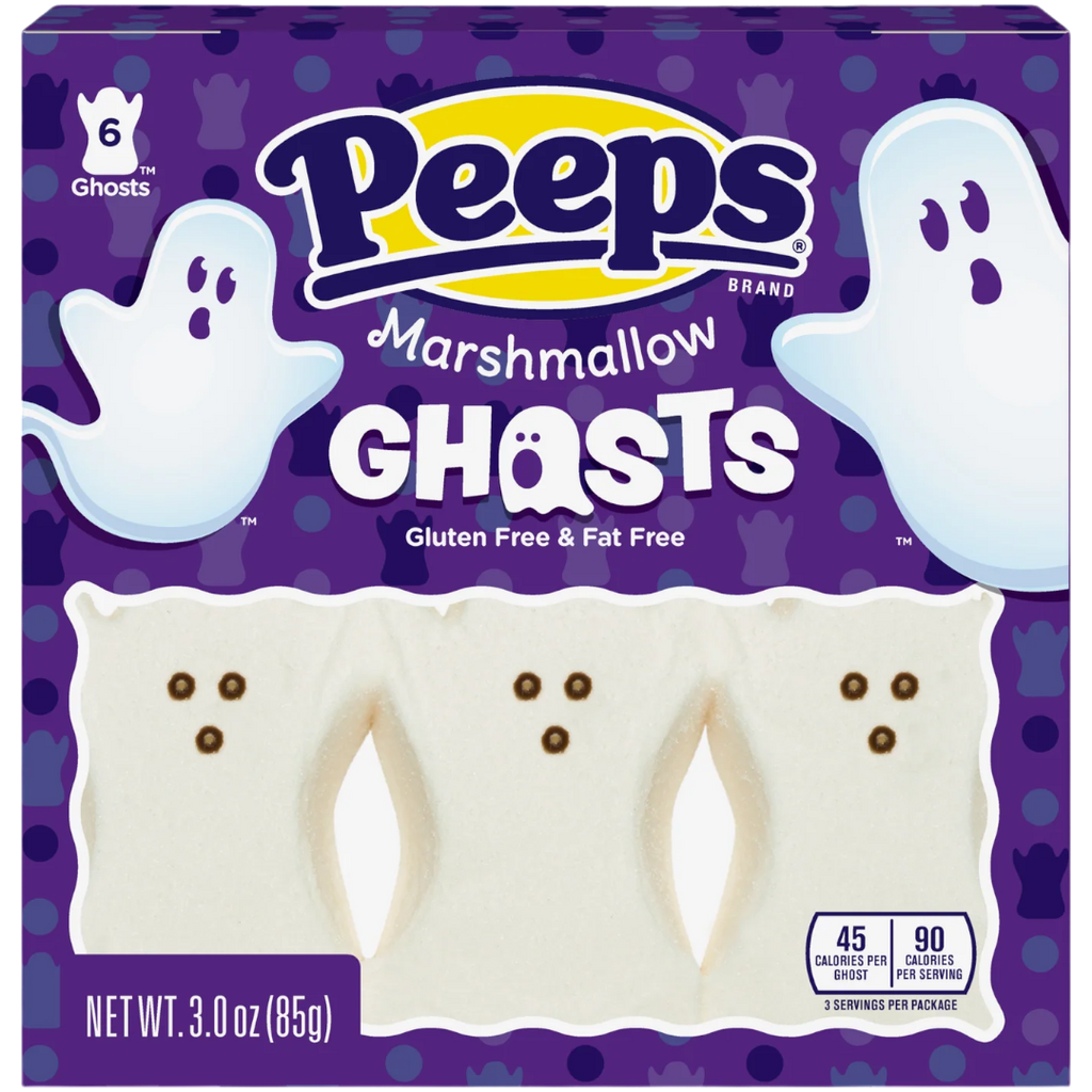 Peeps Halloween Marshmallow Ghosts 6 Pack - 3oz (85g)