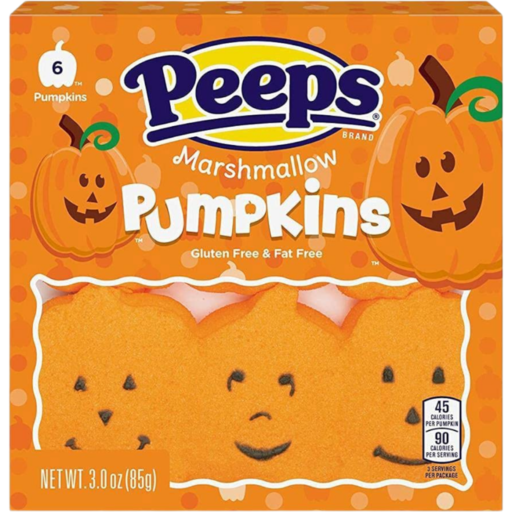 Peeps Halloween Marshmallow Pumpkins 6 Pack - 3oz (85g)