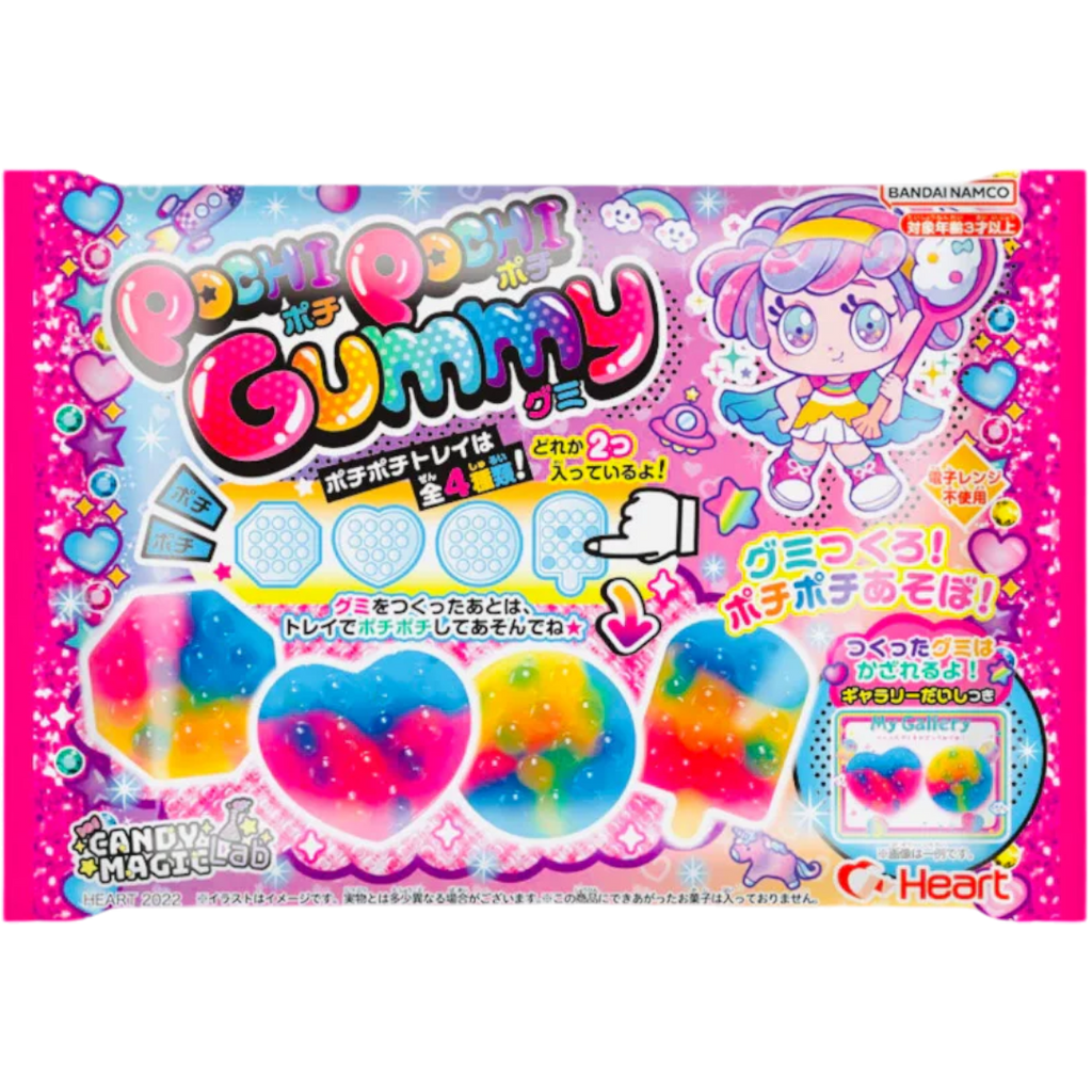 Heart Pochi Pochi Candy Magic Lab DIY Pop-It Gummies Kit (Japan) - 0.85oz (24g)