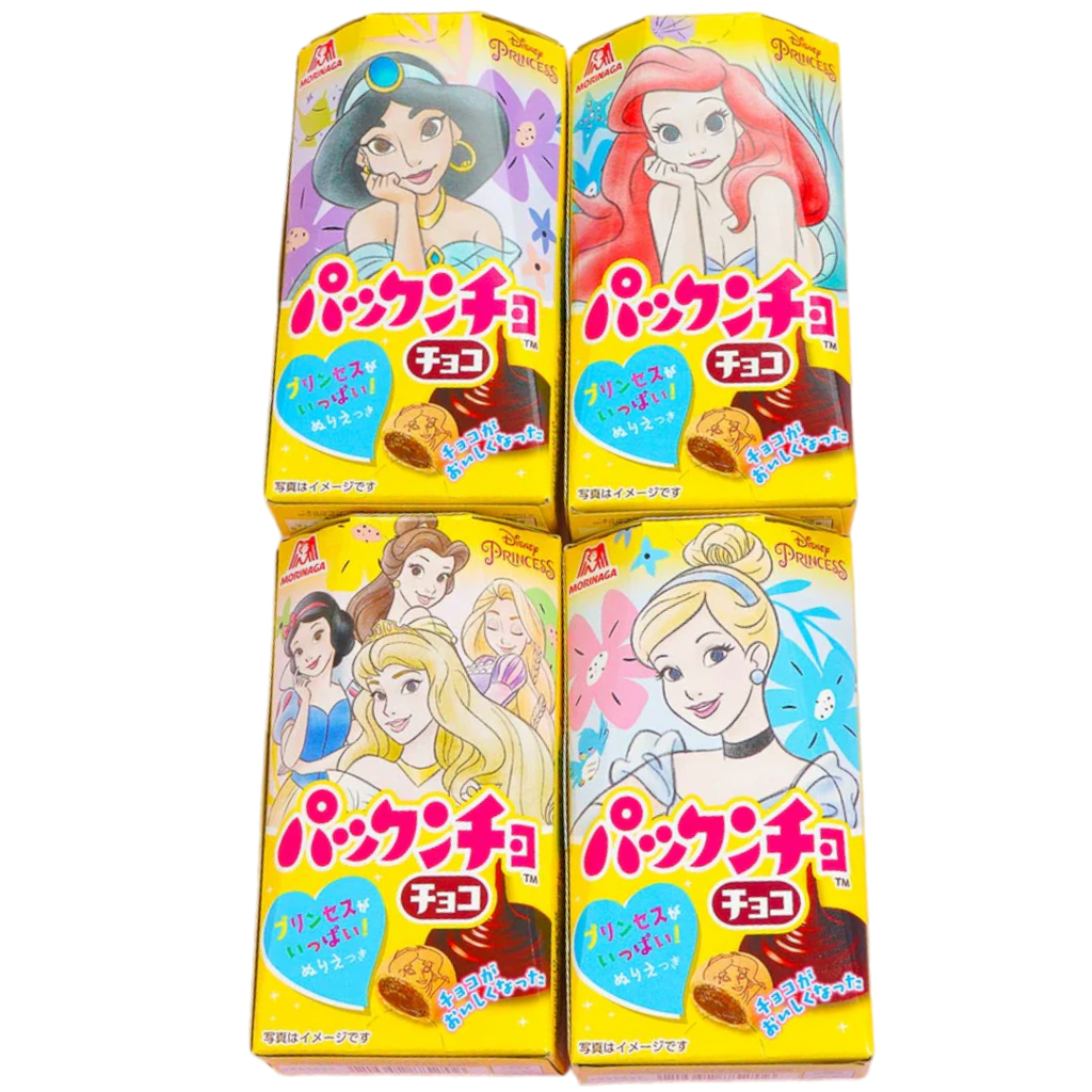 Morinaga Pakkuncho Disney Princess Choco-Filled Biscuits (Japan) - 1.52oz (43g)