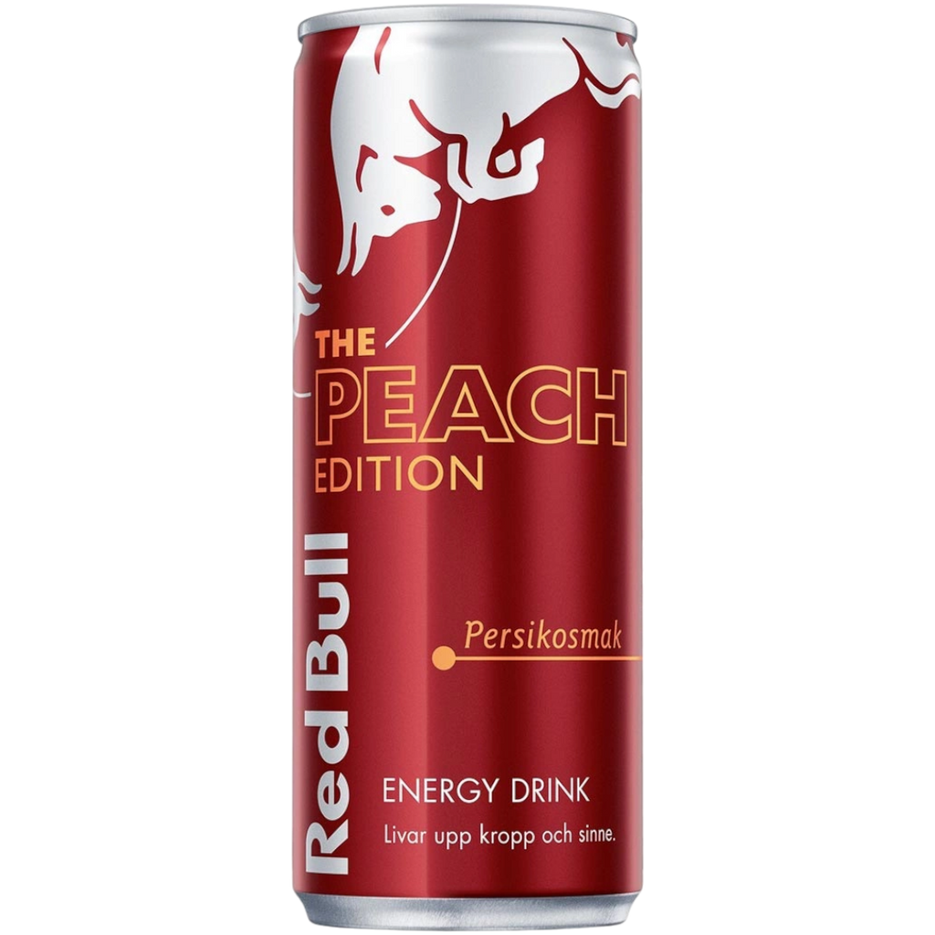 Red Bull Peach Edition Persikosmak (White Peach) (Swedish) - 8.45fl.oz (250ml)