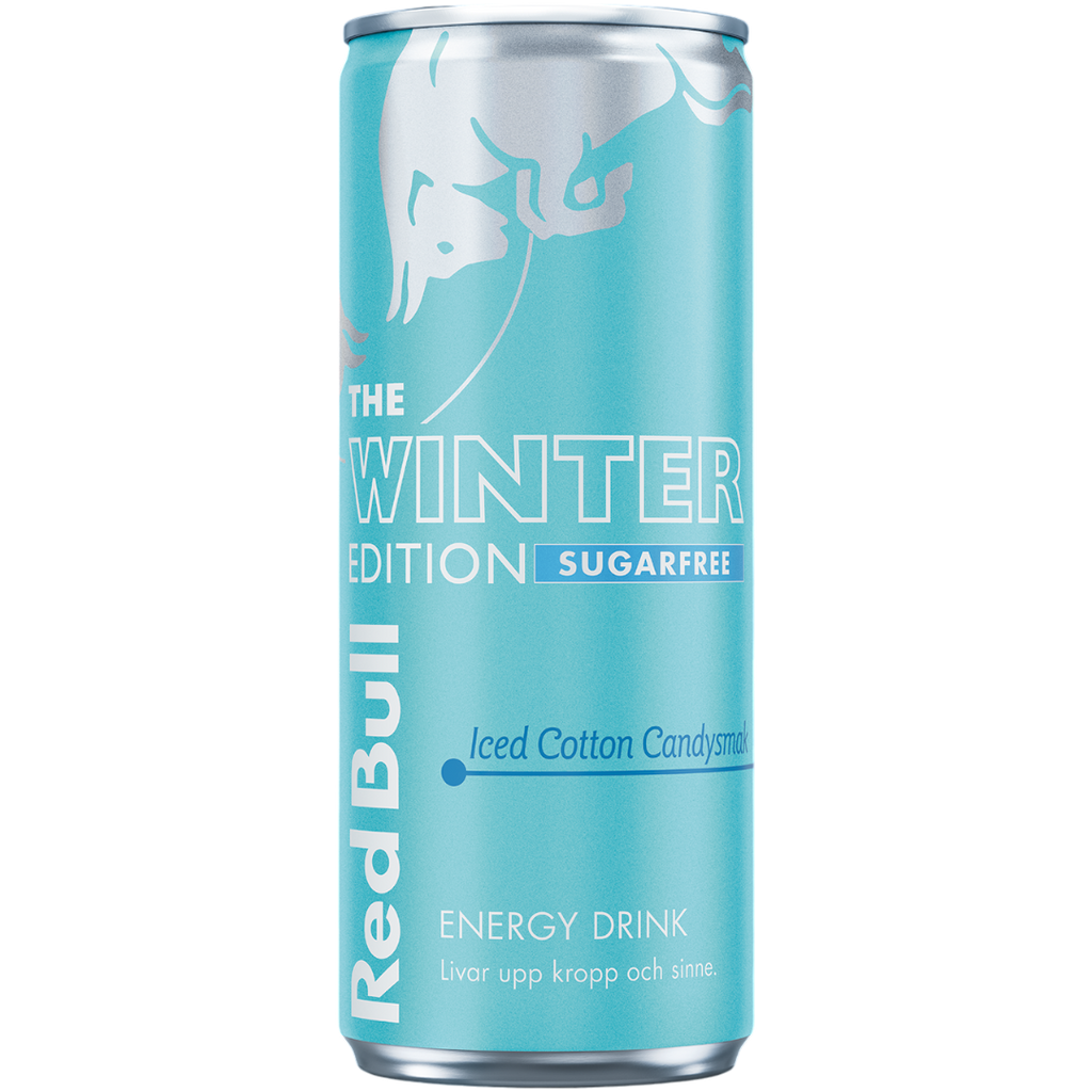 Red Bull Winter Edition Iced Cotton Candy Sugar-Free (Swedish) - 8.45fl.oz (250ml)