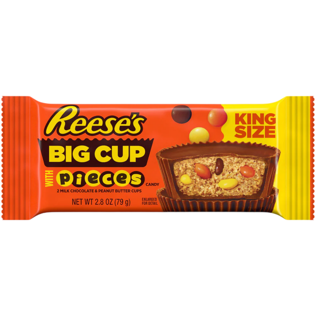 Reese's Pieces Big Cup Peanut Butter Cups King Size - 2.8oz (79g)