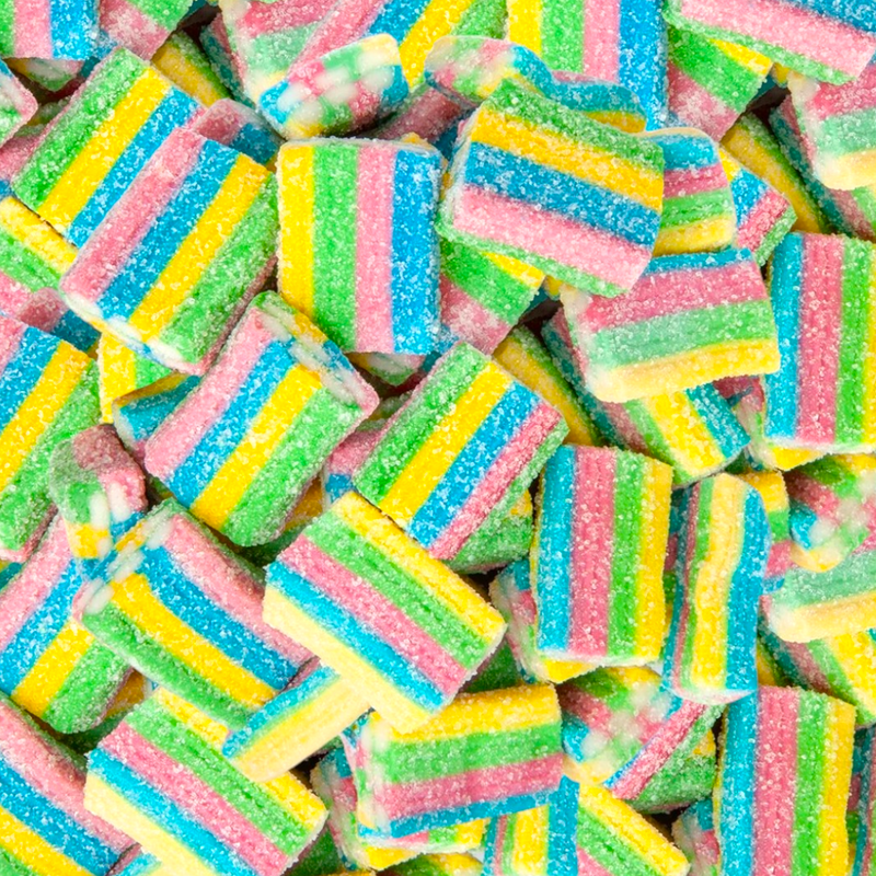 Fizzy Rainbow Bricks