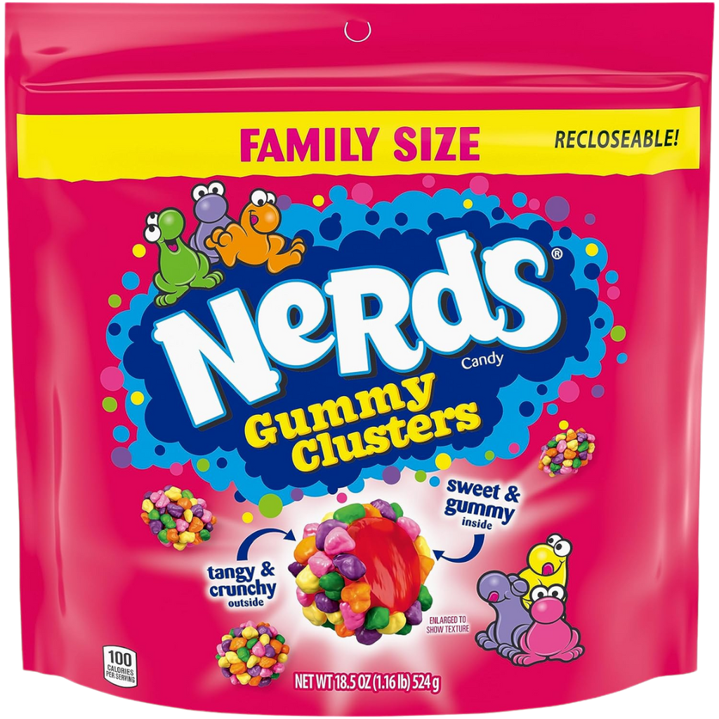 Nerds Gummy Clusters Rainbow Family Size - 18.5oz (524g)