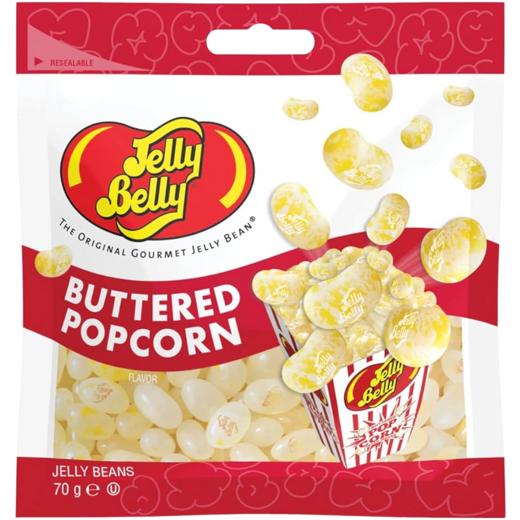 Jelly Belly Buttered Popcorn Jelly Beans Bag - 2.47oz (70g)