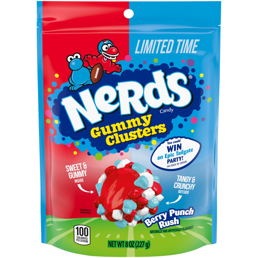 Nerds Gummy Clusters Berry Punch Rush Share Bag (Limited Edition) - 8oz (227g)