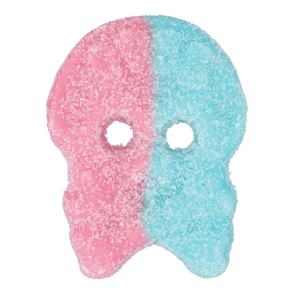 BUBS Sour Dizzy Bubblegum Foam Skulls