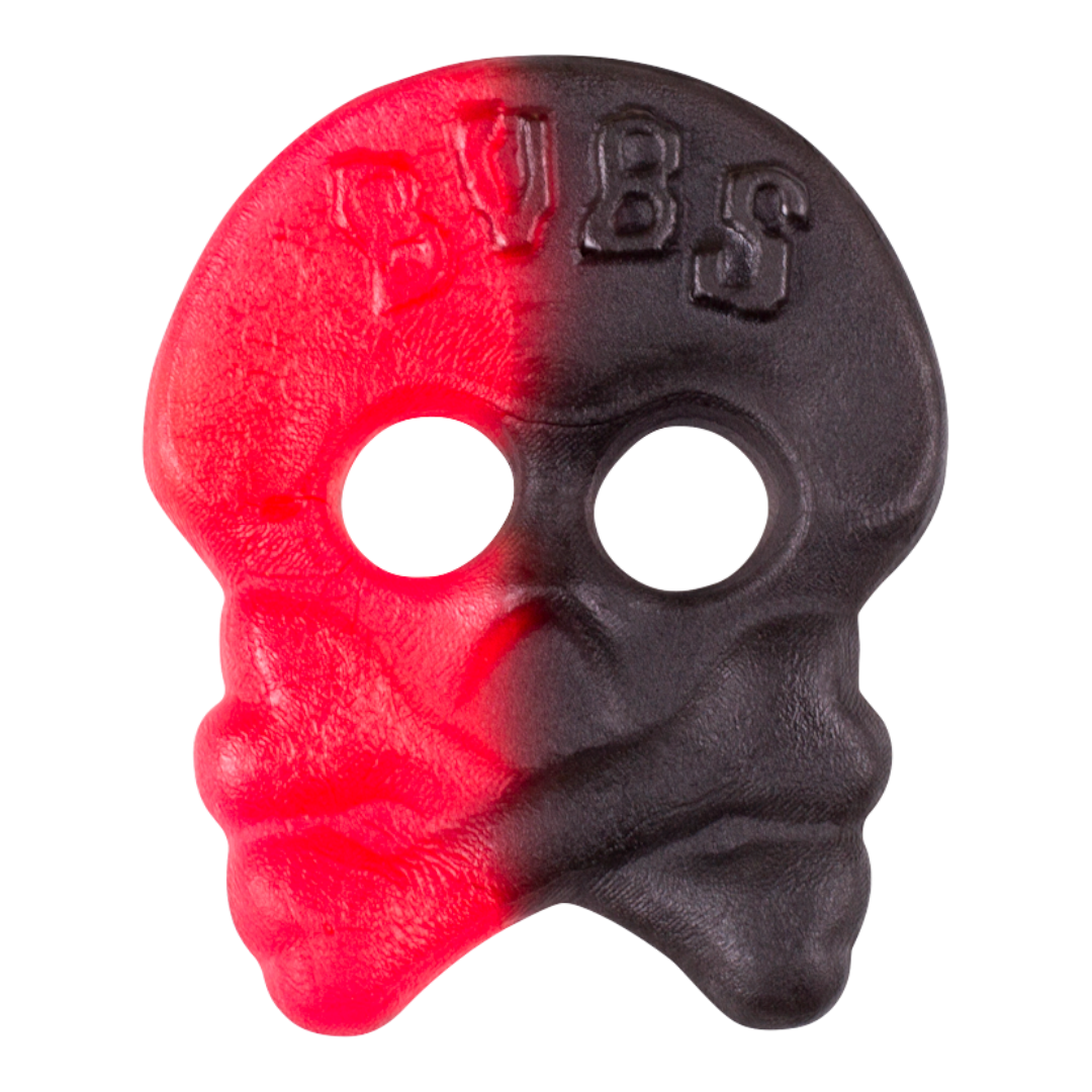 BUBS Raspberry & Liquorice Skulls | Poppin Candy