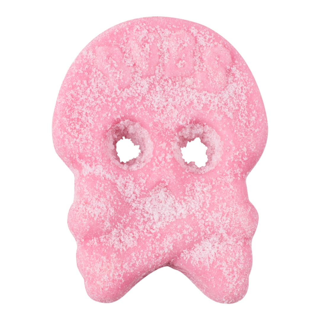 BUBS Sour Raspberry Foam Skulls