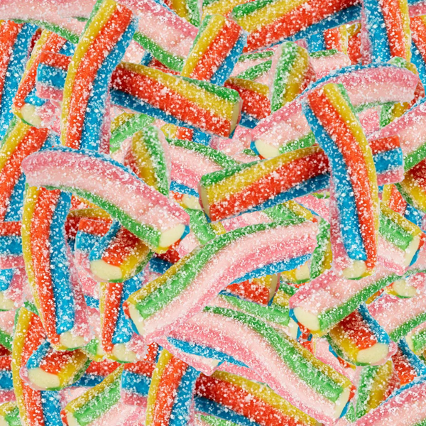 Sour Rainbow Fondant-Filled Twists