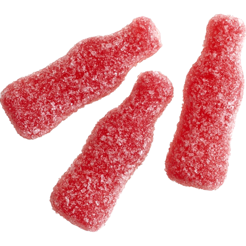 Hallonshots (Sour Raspberry Soda Bottles)