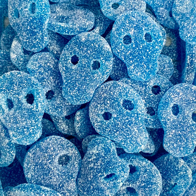 Fizzy Blue Skulls