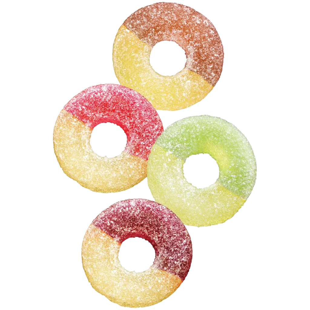 Kiwi-Melon & Apple-Strawberry Tutti Frutti Rings (Finnish)