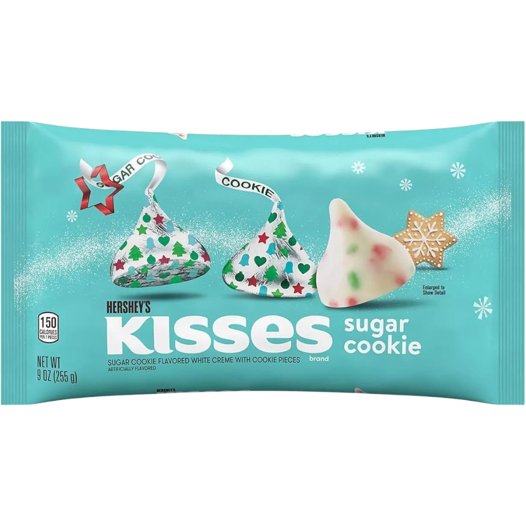 Limited Edition Christmas Hershey's Kisses Sugar Cookie Share Bag - 9oz (255g)