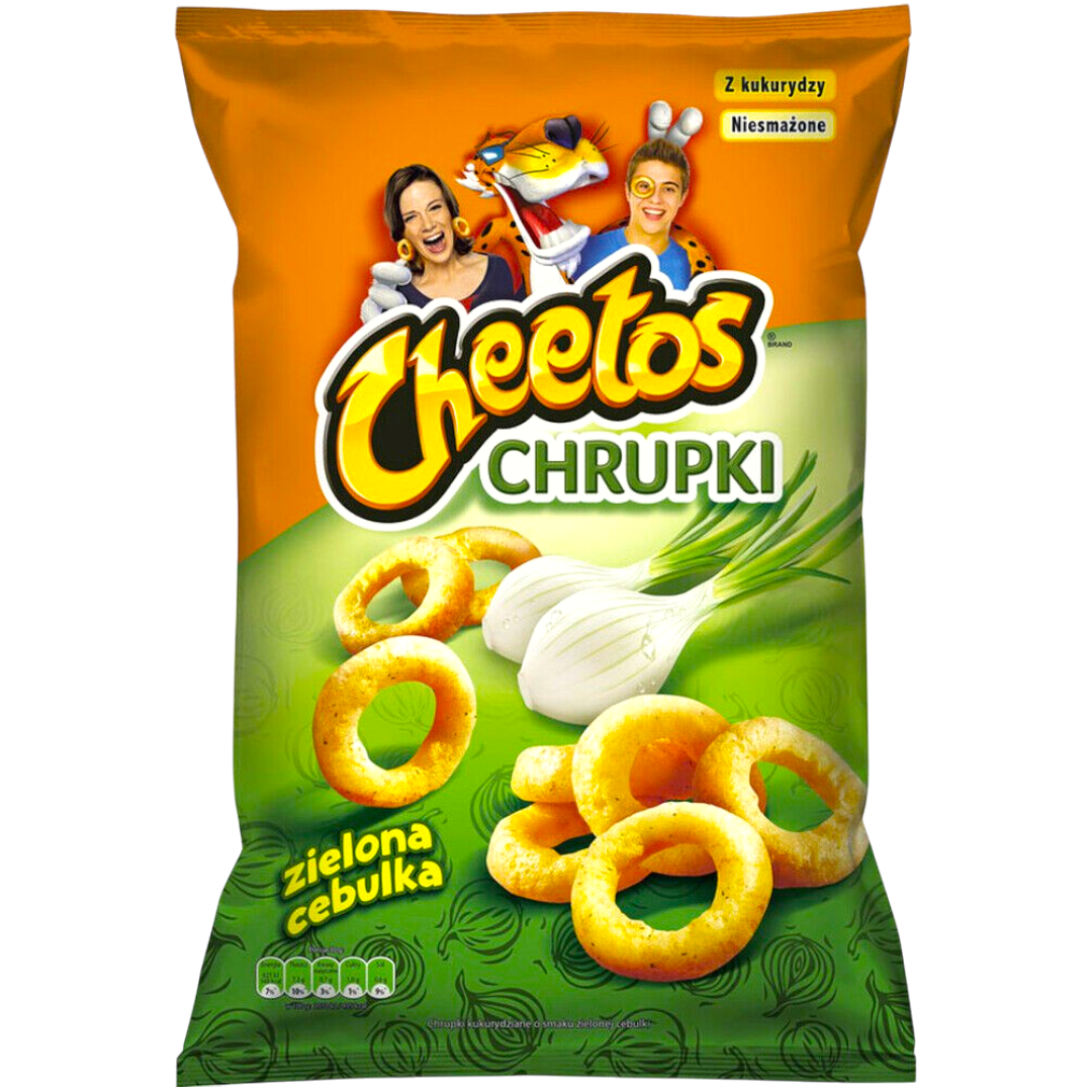Cheetos Red Rings Cheetos XXL Onion Rings Green Onion Flavour Big Bag - 4.6oz (130g ...