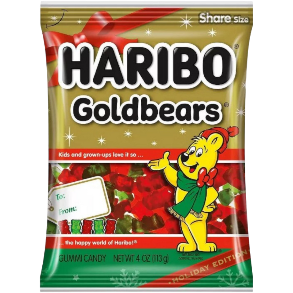 Haribo Christmas Goldbears (Christmas Limited Edition) - 4oz (113g)