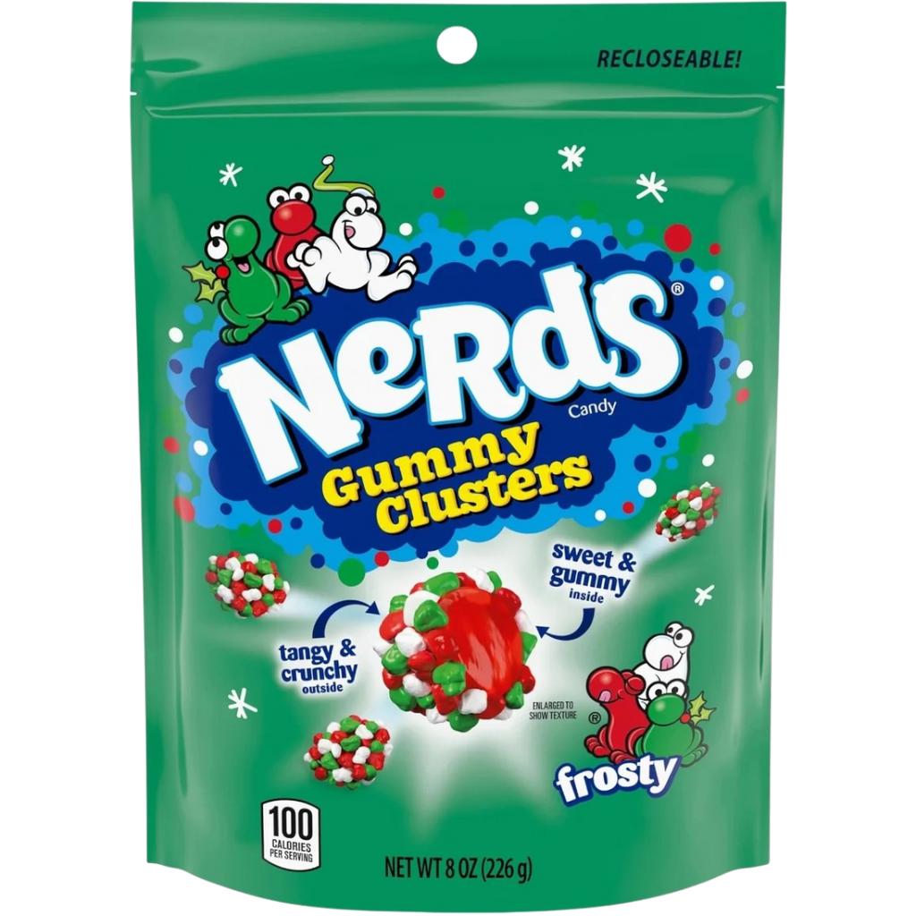 Nerds Gummy Clusters Frosty Share Bag (Christmas Limited Edition) - 8oz (226g)