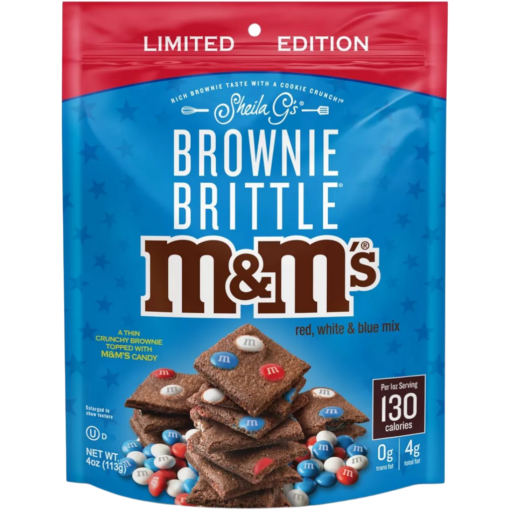 M&M's Red, White & Blue Brownie Brittle (Limited Edition) - 4oz (113g)