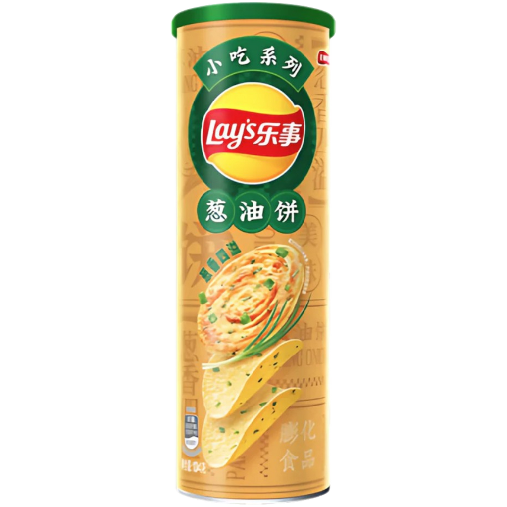 Lay's Stax Green Onion Pancake (China) - 3.17oz (90g)