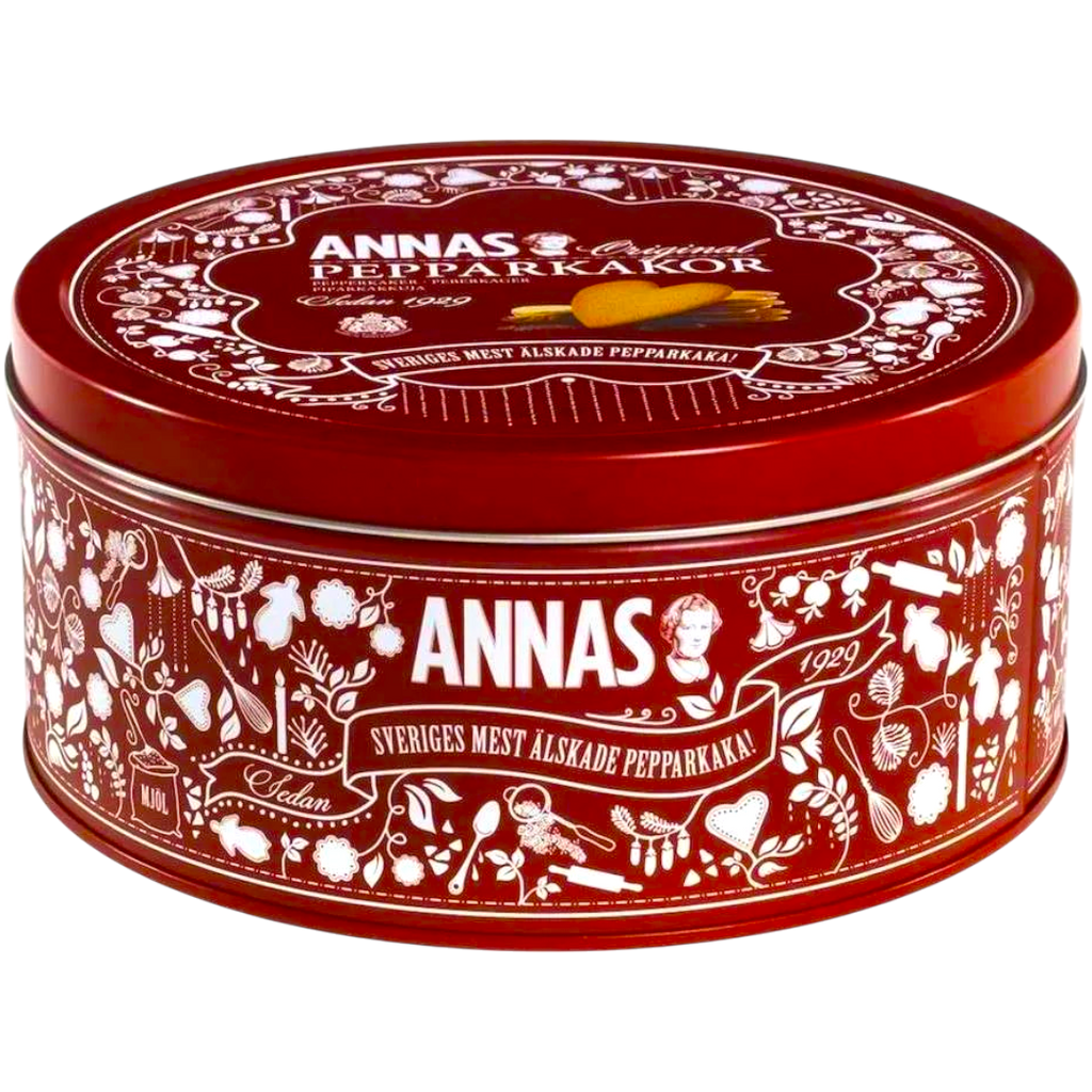 Annas Original Family Tin (Gingerbread Christmas Cookies) (Swedish) - 15oz (425g)