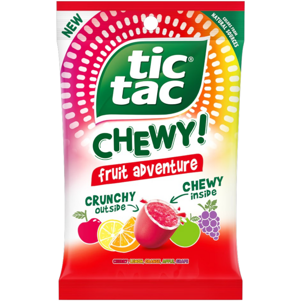 Tic Tac Chewy Fruit Adventure Peg Bag - 2.8oz (80g)