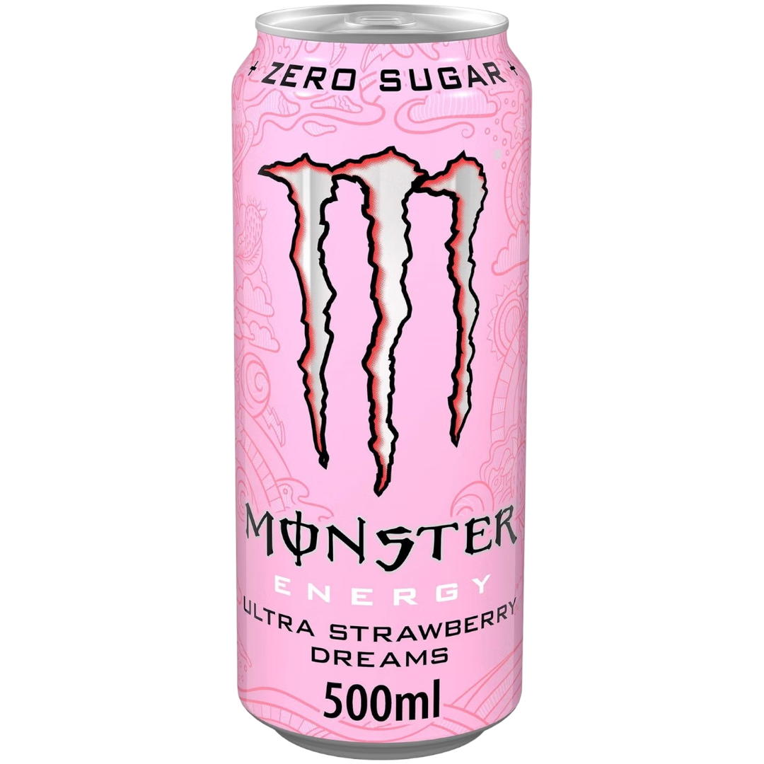 Monster Ultra Strawberry Dreams - 16.9fl.oz (500ml) | Poppin Candy