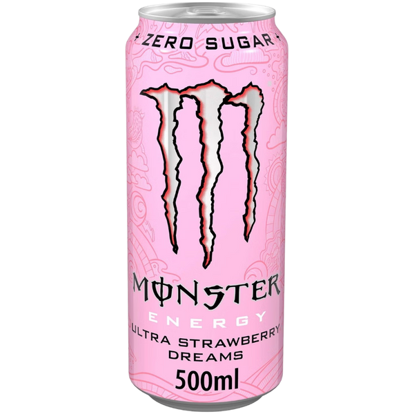 Monster Ultra Strawberry Dreams - 16.9fl.oz (500ml) – Poppin Candy