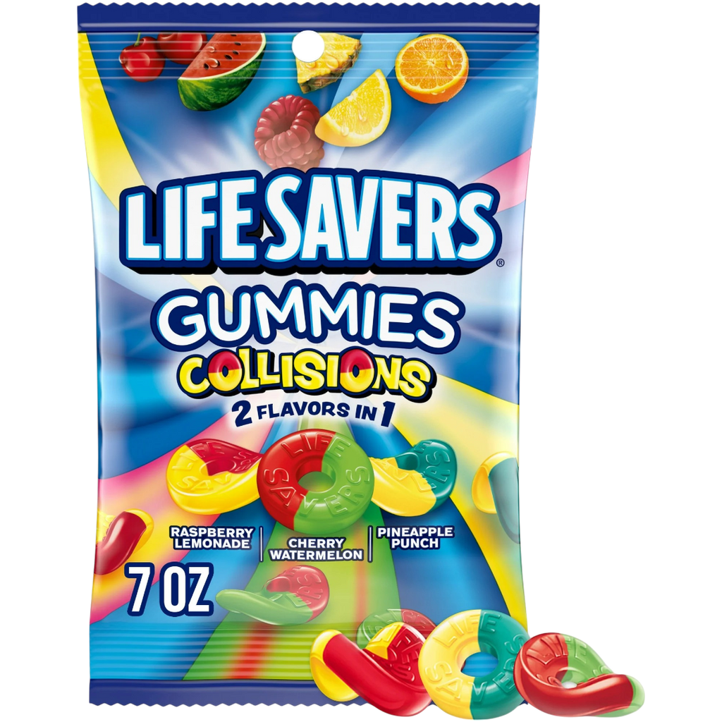 Life Savers Gummies Collisions 2-Flavours-In-1 - 7oz (198g)