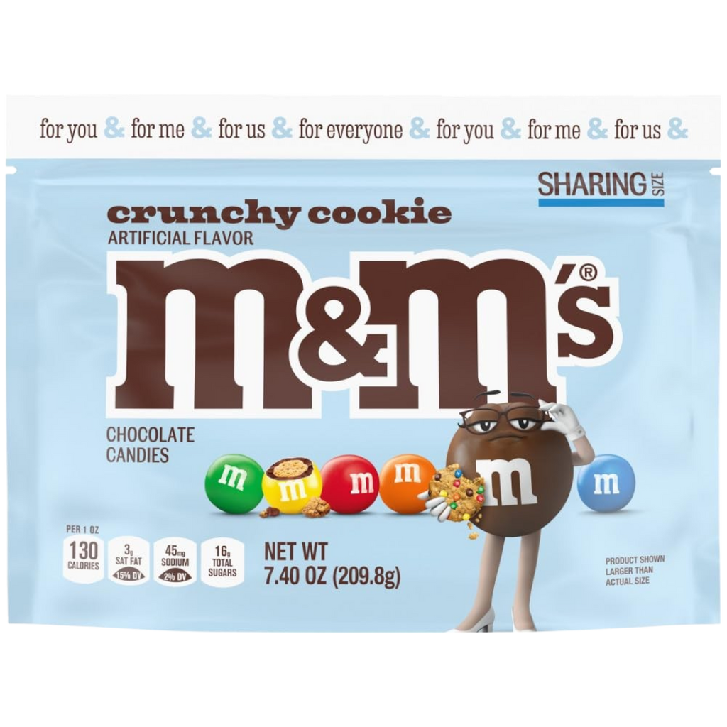 M&M's Crunchy Cookie Sharing Bag - 7.4oz (209.8g)