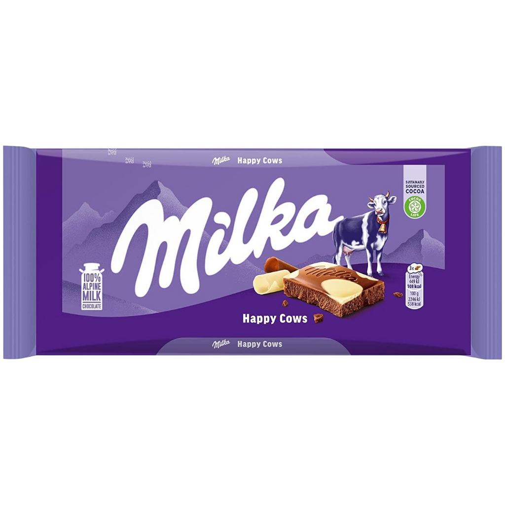 Milka Happy Cows Chocolate Bar - 3.5oz (100g)