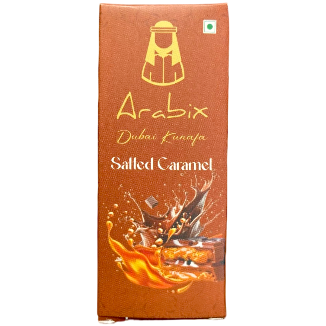 Arabix Salted Caramel Kunafa Dubai Chocolate Bar - 2.89oz (82g)