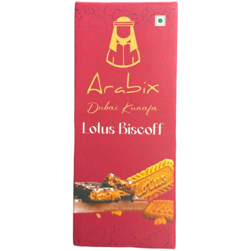 Arabix Lotus Biscoff Kunafa Dubai Chocolate Bar - 2.89oz (82g)