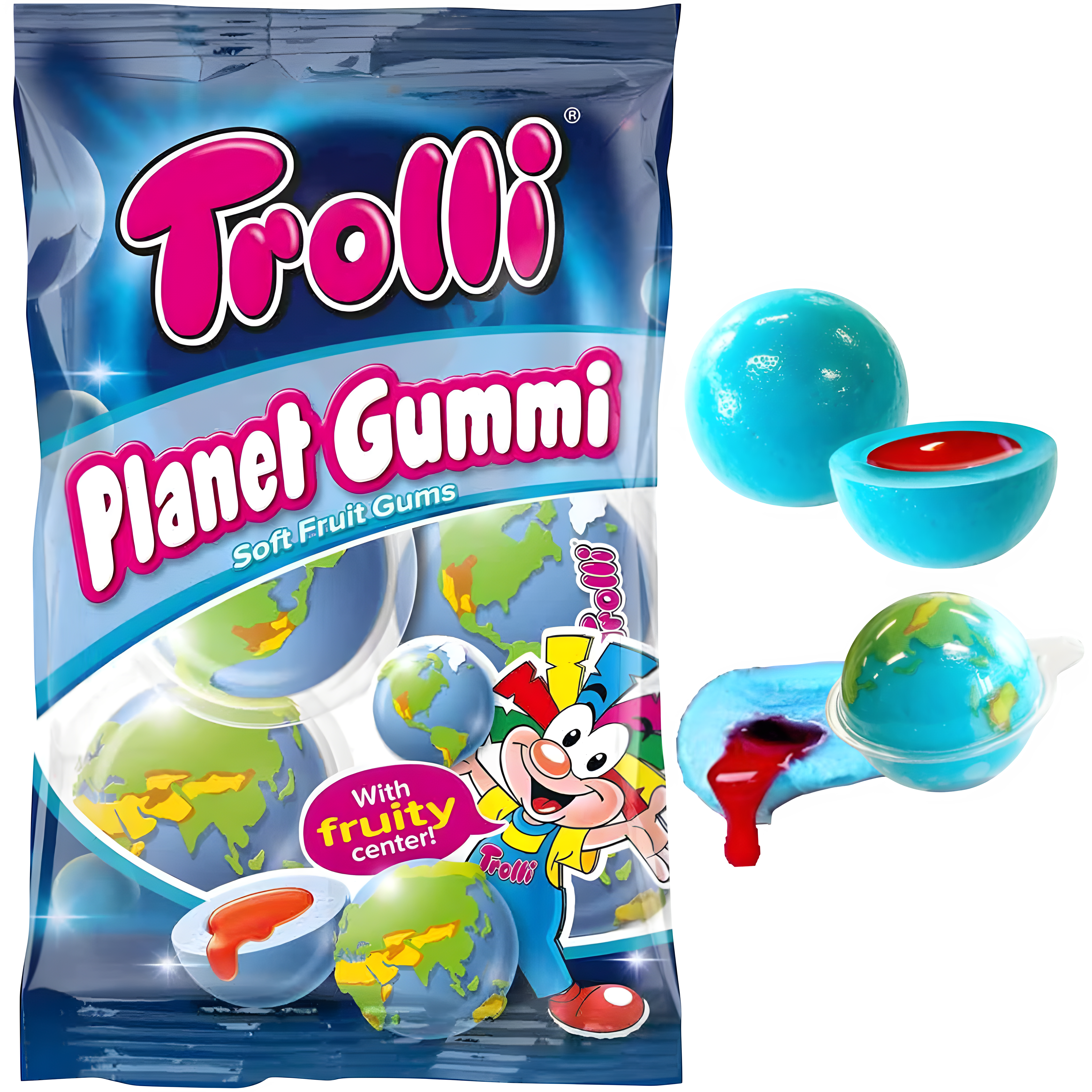 Trolli Planet Gummi (Liquid Filled Gummi Planets) - 2.65oz (75g)