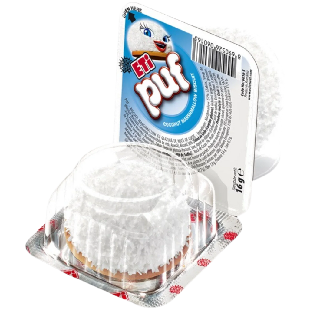 Eti Puf Coconut Marshmallow Biscuit - 0.63oz (18g)